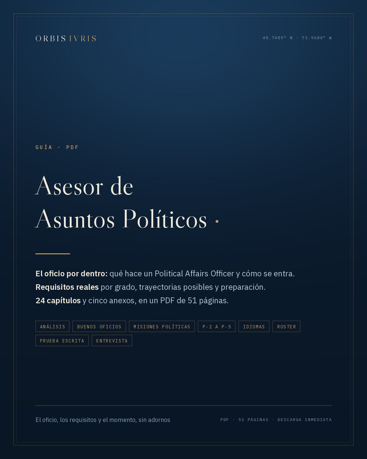 Portada — Asesor de Asuntos Políticos