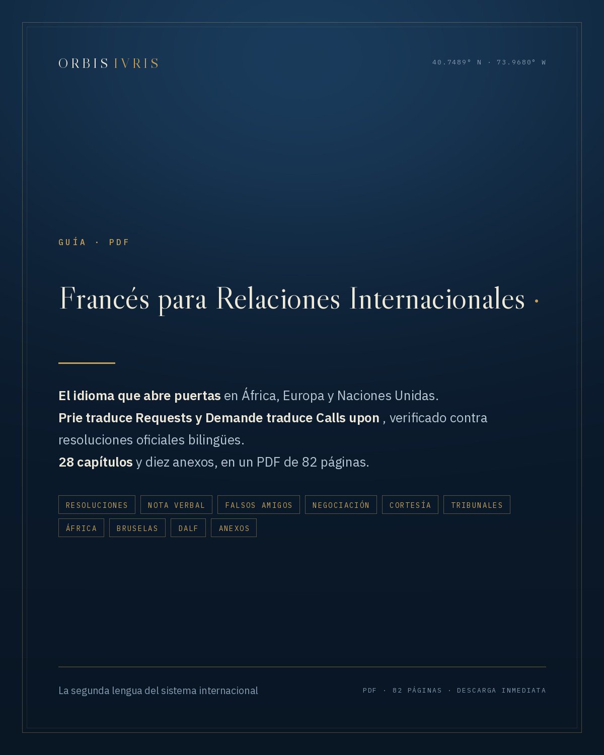 Portada — Francés para Relaciones Internacionales