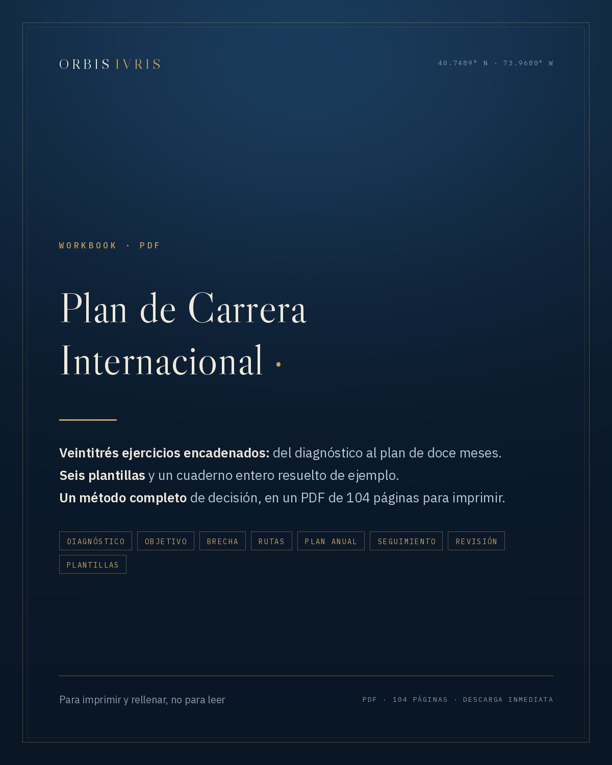 Portada — Plan de Carrera Internacional